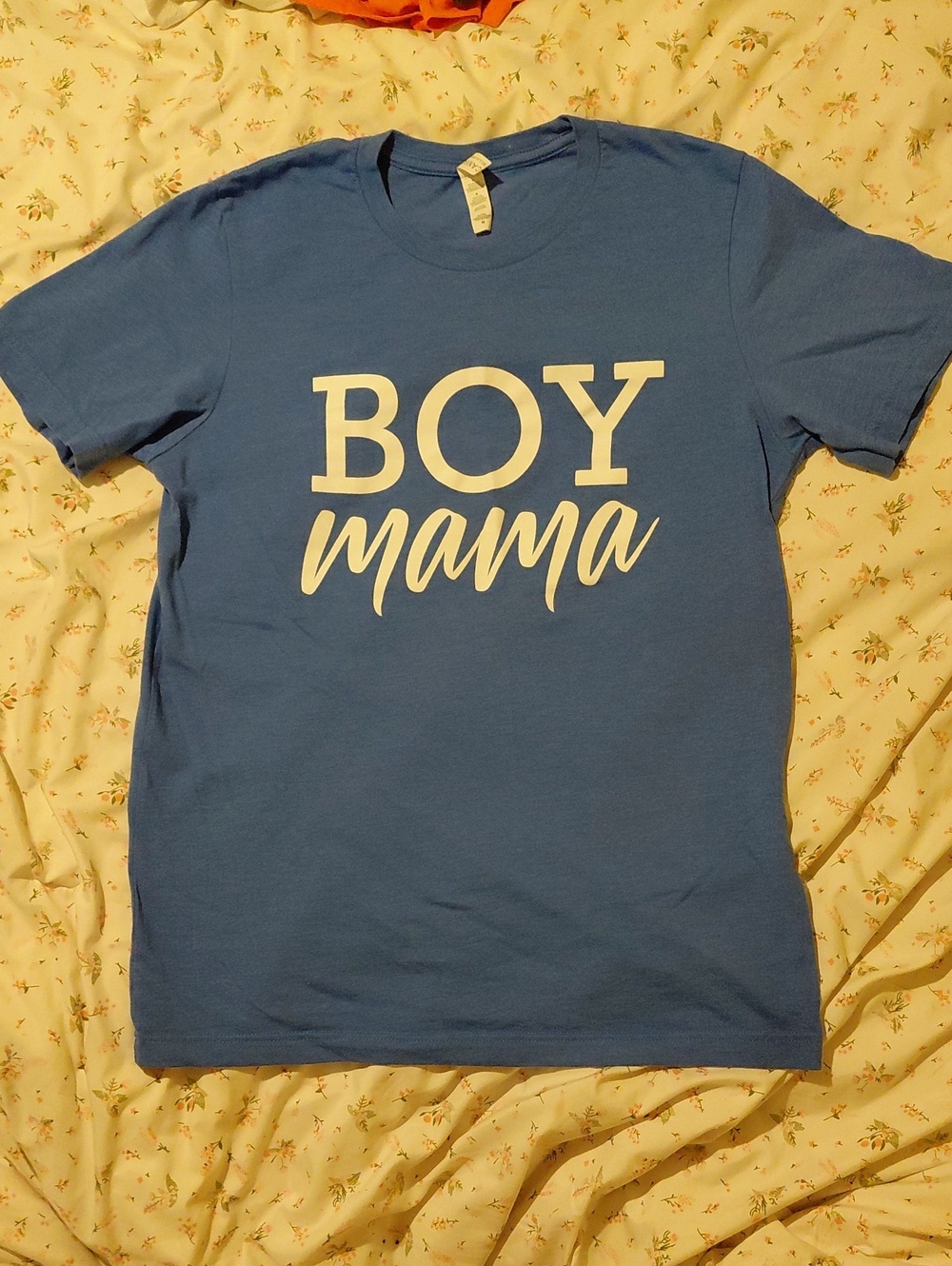 Medium Boy Mama Short Sleeve Tee in Blue